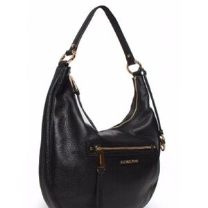 Michael Kors Black Leather Shoulder Bag